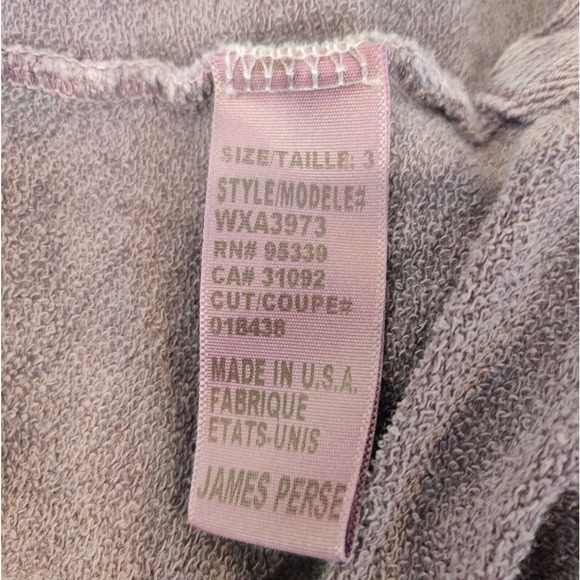 Standard James Perse Cowl Neck Tunic 3 / Large Loose Oversize - Picture 8 of 8